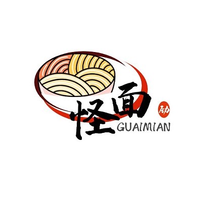 logo设计面馆面线卡通创意头像