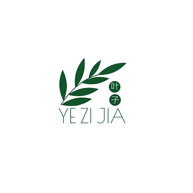 LOGO叶子家绿色调简约