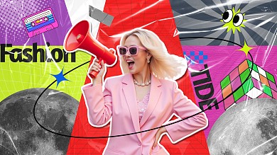 抖音创意色块横板视频封面