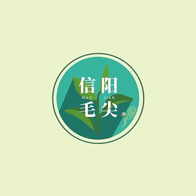 绿色简约大气茶叶红包头像 logo