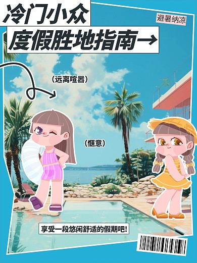 小众度假胜地攻略小红书封面