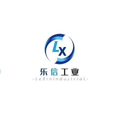 蓝色现代风格lx工业logo
