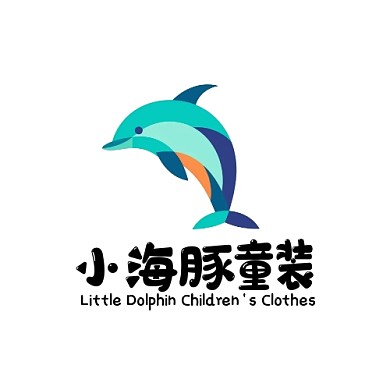 简约AIGC卡通动物童装LOGO