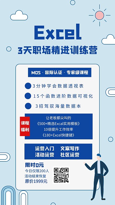 职工训练营职业培训机构教育蓝色创意