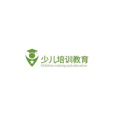 少儿培训教育机构绿色简约LOGO