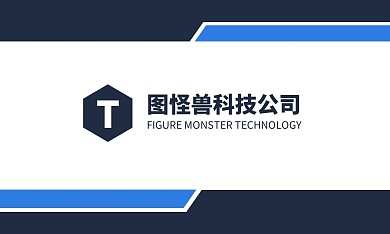 白底蓝色科技公司技术总监名片