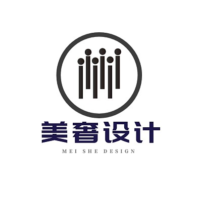 设计传媒公司黑色创意logo设计