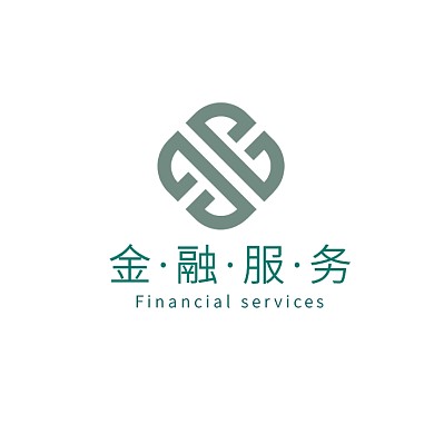 金融服务创意绿色logo设计