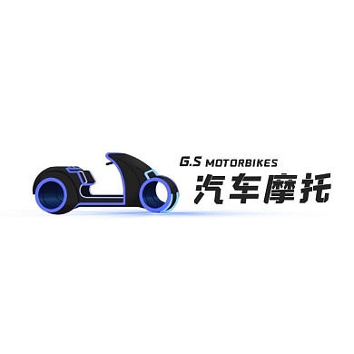 炫酷怪兽电商logo 设计汽车摩托