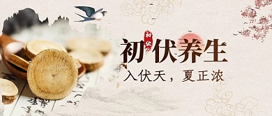 养生初伏天夏正浓公众号首图
