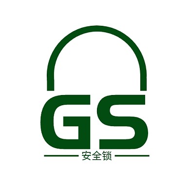 门锁怪兽安全锁绿色调简约风LOGO