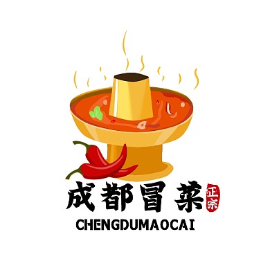 成都冒菜logo宣传推广美食