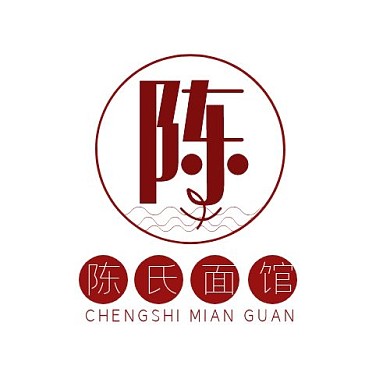 陈氏面馆素简风格LOGO设计