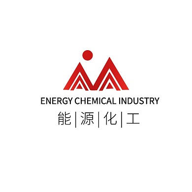 能源化工科学研发山水自然红色logo设计