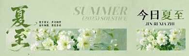 夏至二十四节气公众号双封面