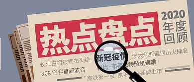 报纸热点盘点牛皮纸简约公众号首图