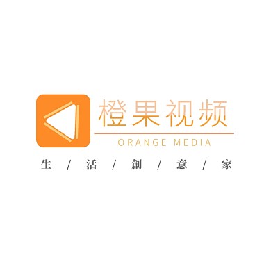 传媒公司简约创意橙色明亮logo