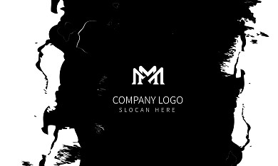 2023年创意简约风格黑白大气横版名片