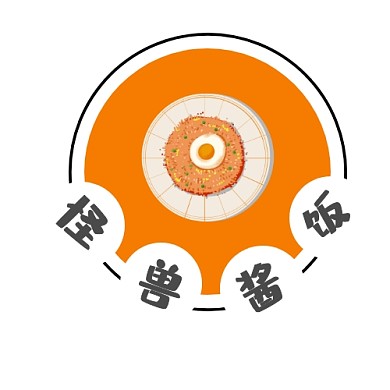方形黄色酱饭logo