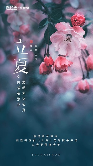 原创意立夏节气摄影图地产手机海报