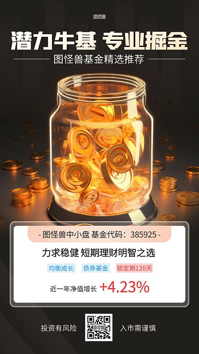 金融基金产品推广AIGC海报