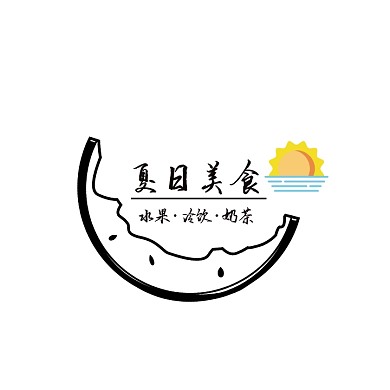 夏天美食logo