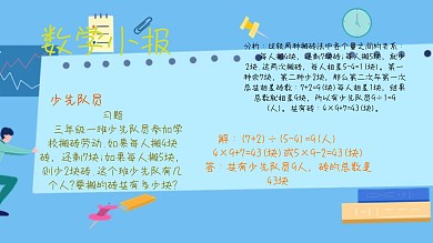 数学小报数学小报简单数学小报  包装