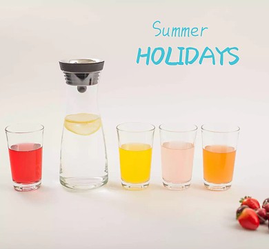 青色简约果汁夏季红包朋友圈封面