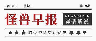 怪兽早报复古报纸风公众号封面首图