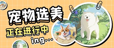 宠物选美公众号封面首图