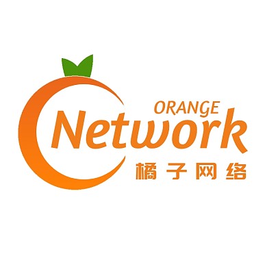 简约创意橙色橘子科技网络logo