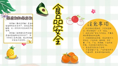 食品安全手抄报