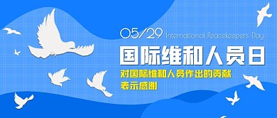 国际维和人员日公众号封面首图