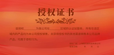 横向 证书简约大气海报