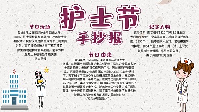 国际护士节手抄报