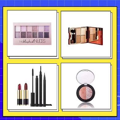 美妆促销拼图ins风四宫格淘宝主图