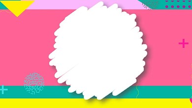 图怪兽原创元素创意几何风格主题海报背景