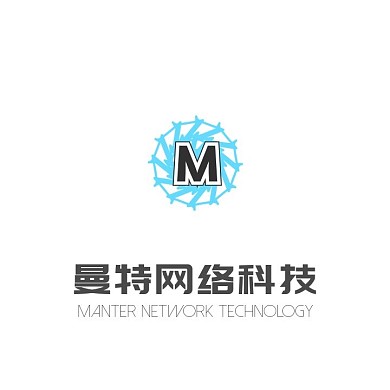 黑色线条爆炸字母简约网络科技logo