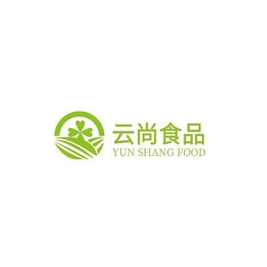 云尚食品绿色叶子四叶草简约LOGO