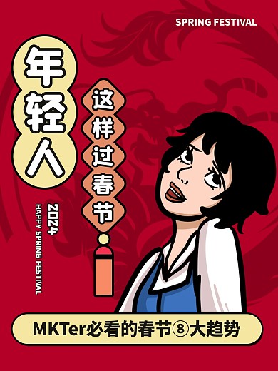龙年春节过年方式分享效果模板