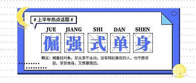 上半年热点话题网络词语公众号封面