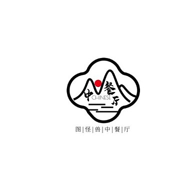 图怪兽餐饮美食中餐厅平面logo设计