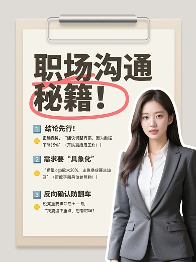 简约职场秘籍小红书封面