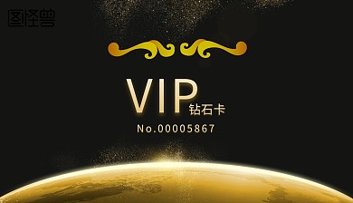 简约 商务 时尚 纯色 花纹 会员卡正面