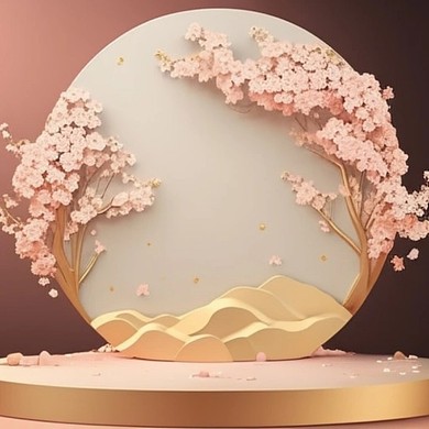 3D 电商场景搭建 banner 展台 展架  元素　AIGC AI数字作品 Midjourney (35)