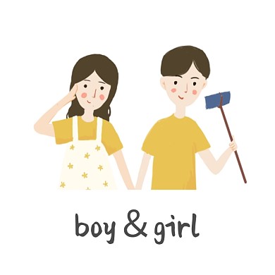 男孩女孩服饰头像logo设计