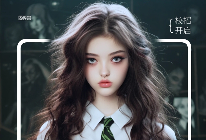 校园招聘求职人像AIGC海报