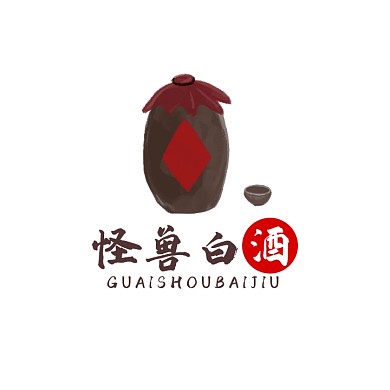 酒创意立体平面LOGO设计