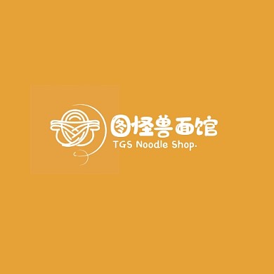 简约图形AIGC面馆LOGO