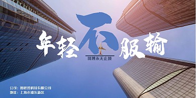 摄影风蓝色蓝天企业文化展板